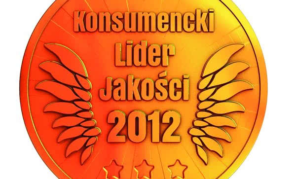 Złote godło Konsumencki Lider Jakości 2012 dla firmy Aluprof
