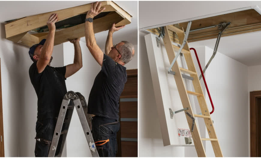Nowe schody strychowe bez remontu: szybki montaż i lepsza izolacja